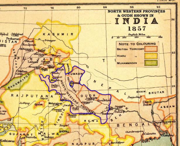 North-Western provinces in 1857
