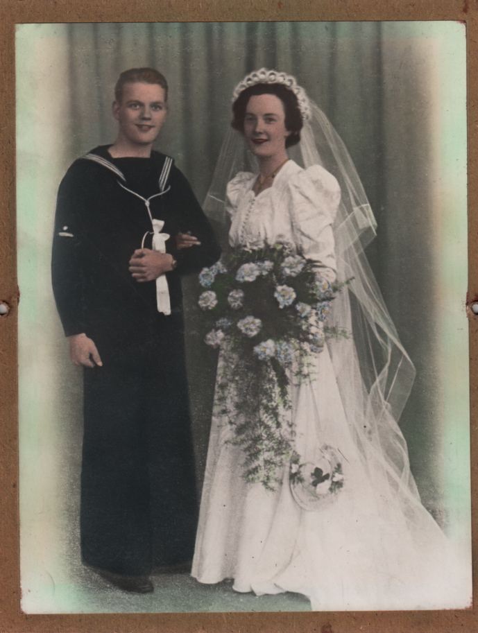Arthur and Marjorie wedding day